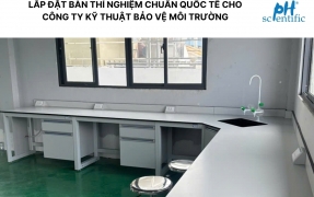 Lắp Đặt Bàn Phòng Thí Nghiệm Chuẩn Quốc Tế Cho Công Ty Kỹ Thuật Bảo Vệ Môi Trường